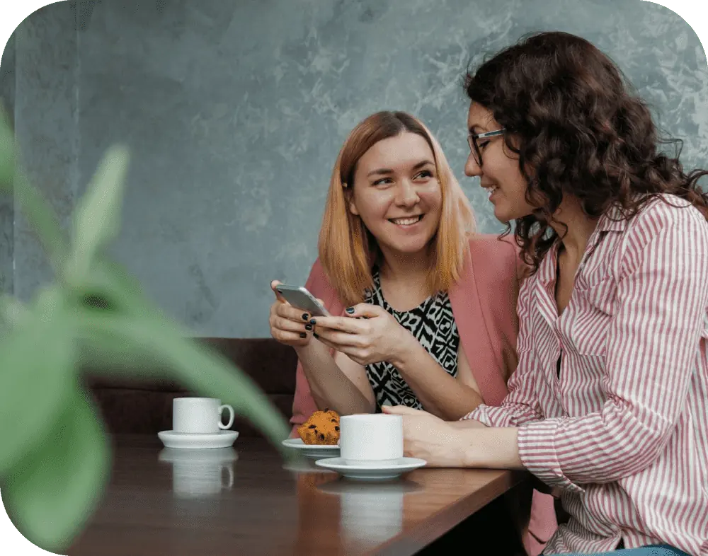 women taking language courses
